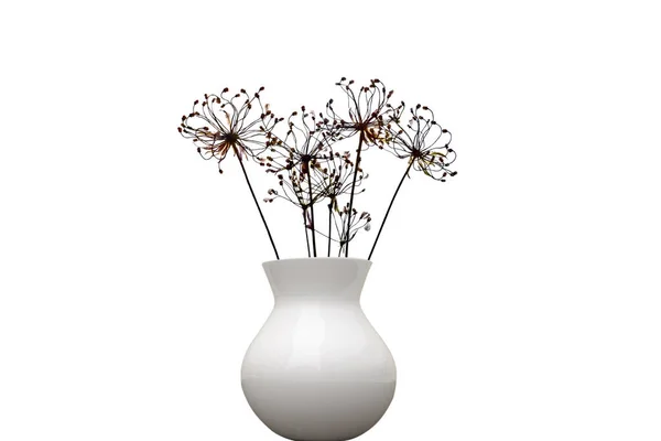 Vasen Mit Bunten Blumen Für Die Wohndekoration — Stockfoto