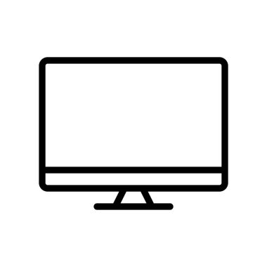 Çizgi simgesi illüstrasyonunu izle. Elektronik ve teknolojiyle ilgili ikon çizimi. Basit vektör tasarımı düzenlenebilir. Piksel 32 x 32 'de mükemmel