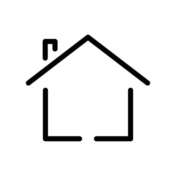 House Line Pictogram Illustratie Geschikt Voor Thuis Icoon Icoon Gerelateerd — Stockvector