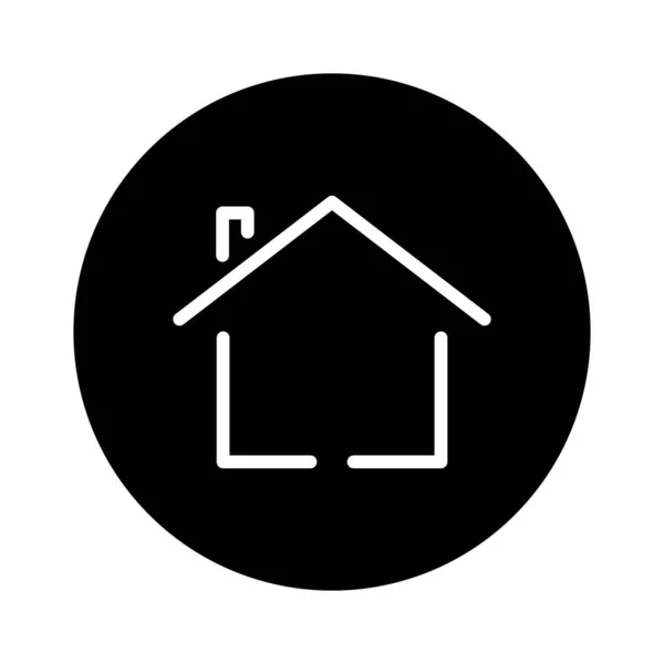 Иллюстрация Иконки Дома Подходит Домашней Иконы Значок Связанный Недвижимостью Простой — стоковый вектор