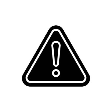 Alarm işareti. Kabartma simge stili. Uyarıyla ilgili simge. Basit vektör tasarımı düzenlenebilir