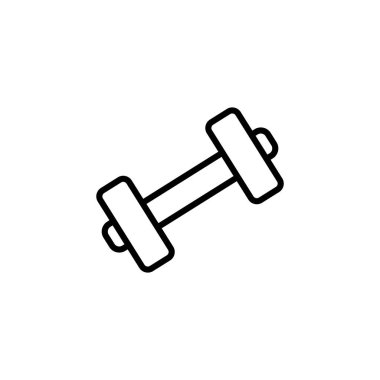 Halter simgesi illüstrasyonu. Satır simgesi tarzı. Fitness ve sporla ilgili bir ikon. Basit vektör tasarımı düzenlenebilir