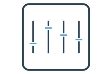 Volume control icon illustration. icon related to music player. Solid icon style. Simple vector design editable