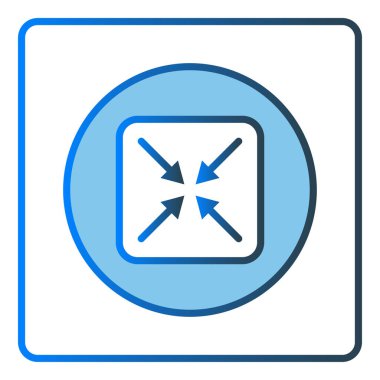 Minimize icon illustration. icon related to music player. Lineal color icon style, two tone icon. Simple vector design editable