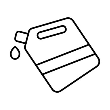 Car oil icon illustration. icon related to car service, car repair. outline icon style. Simple vector design editable