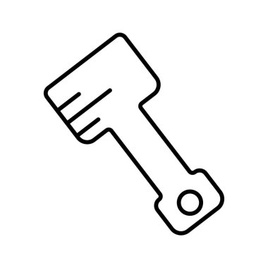 Pistons icon illustration. icon related to car service, car repair. outline icon style. Simple vector design editable