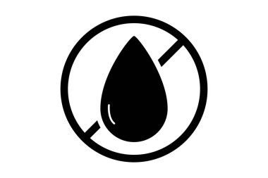 Trans yağsız simge. Yiyecek alerjisiyle ilgili bir ikon. Katı simge stili. Basit vektör tasarımı düzenlenebilir