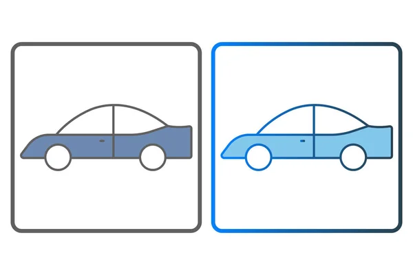 Illustration Einer Auto Ikone Symbol Zusammenhang Mit Autoservice Autoreparatur Zwei — Stockvektor