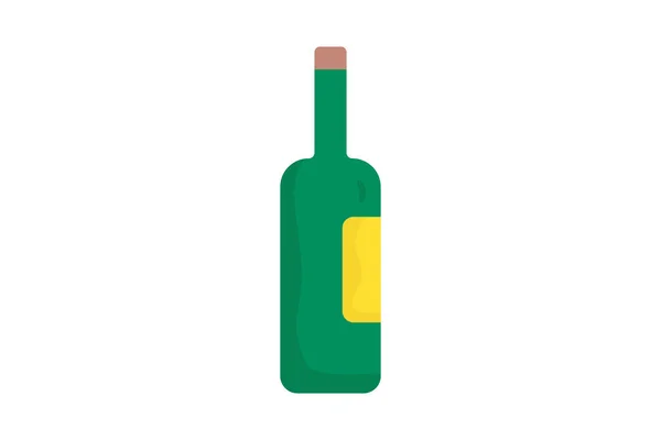 Icône Bouteille Cocktail Illustration Icône Liée Alcool Style Icône Plate — Image vectorielle