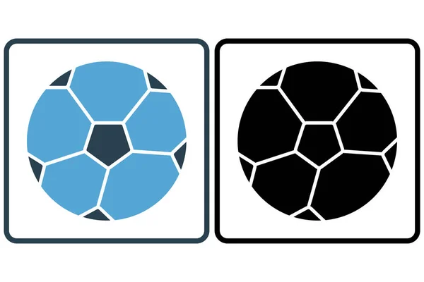 Ілюстрація Футбольних Значків Значок Пов Язаний Спортом Суцільний Стиль Піктограм — стоковий вектор
