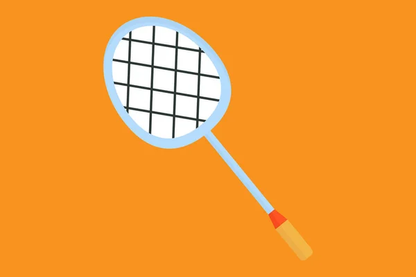 Ikona Rakiety Badmintona Ikona Związana Badminton Sport Płaska Ikona Prosta — Wektor stockowy