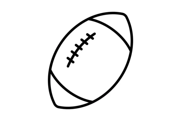 American Football Icon Illustration Icon Related Sport Outline Icon Style — Stock Vector