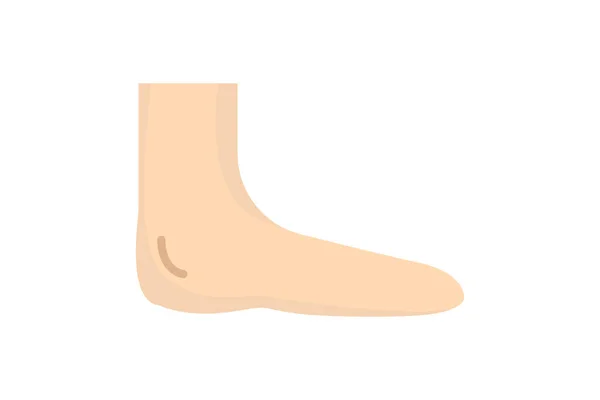 Ikona Ludzkiej Nogi Ikona Związana Ludzkim Organem Płaska Ikona Prosta — Wektor stockowy