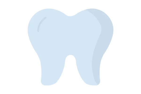 Zahn Symbol Illustration Symbol Zusammenhang Mit Menschlichen Organen Flacher Stil — Stockvektor