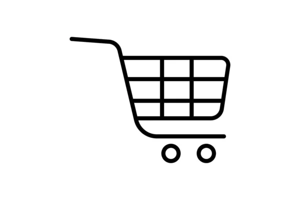 Shopping Cart Icon Illustration Icon Related Shopping Line Icon Style — Stock Vector