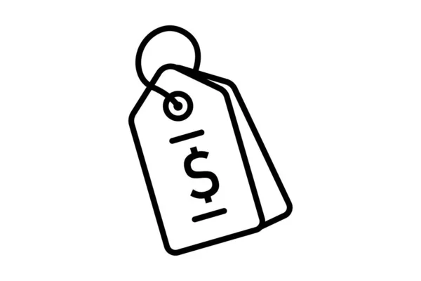 Tag Symbol Illustration Symbol Zusammenhang Mit Dem Einkaufen Linien Icon — Stockvektor