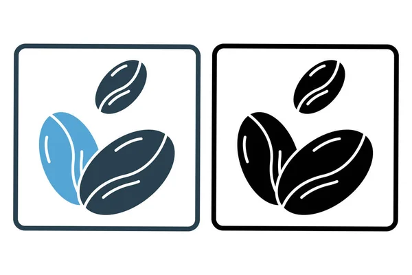 Grain Café Icône Illustration Icône Liée Élément Café Style Icône — Image vectorielle