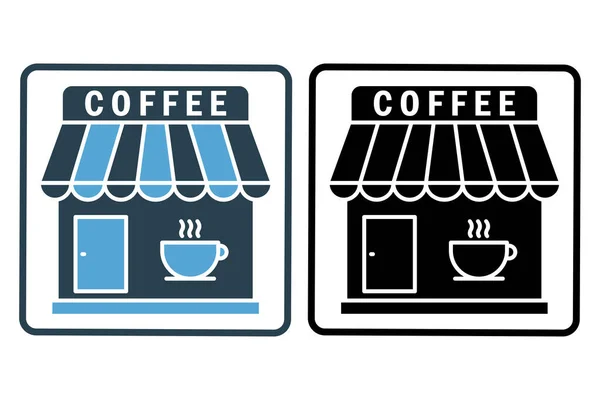 Иллюстрация Значка Кофейни Значок Относящийся Элементу Кофе Стиль Иконы Простой — стоковый вектор