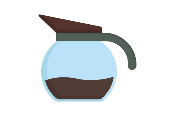 咖啡壶图标说明 与咖啡元素有关的图标 平面图标风格 可编辑的简单向量设计 — 图库矢量图片