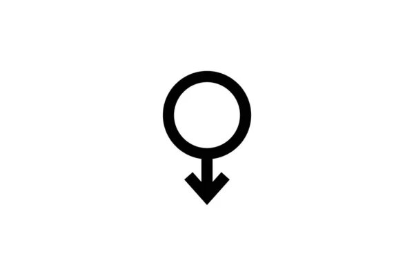 Подпись Мужчины Мужской Символ Дизайн Иконки Линии Простой Векторный Дизайн — стоковый вектор