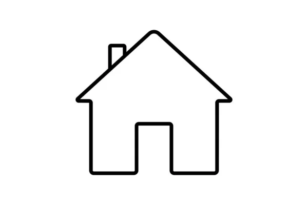 House Icon Line Icon Style Design Simple Vector Design Editable — Stock Vector