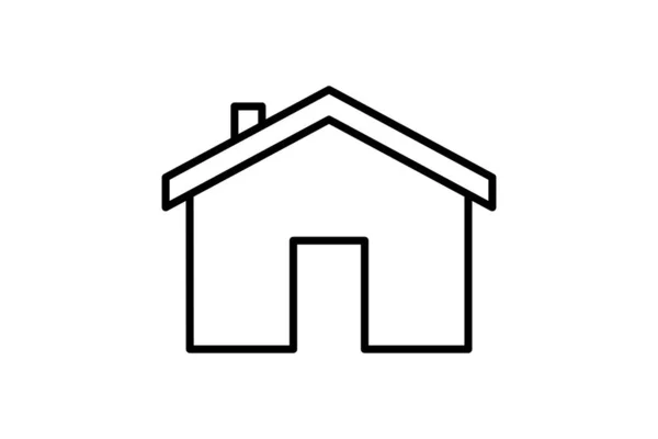 House Icon Line Icon Style Design Simple Vector Design Editable — Stock Vector