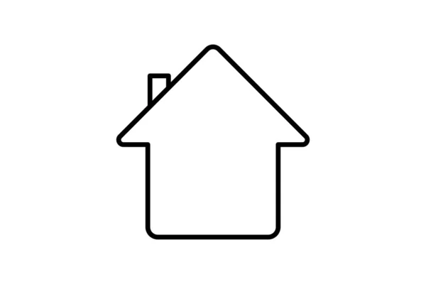 Мінімальна Домашня Іконка Піктограма Пов Язана Домашньою Сторінкою Будівлею Дизайн — стоковий вектор