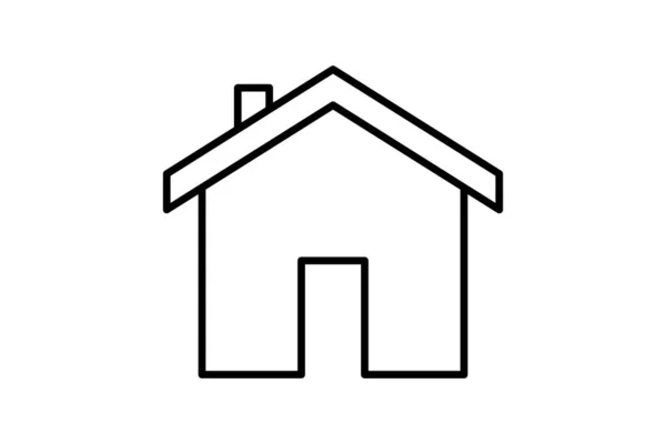 Значок Дома Дизайн Иконки Линии Простой Векторный Дизайн Редактируемый — стоковый вектор