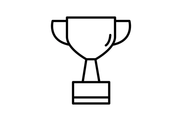 Trophy Icon Icon Related Champion Winner Success Reward Line Icon — Stock Vector