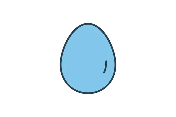 Иконка Яйца Икона Связанная Элементом Хлебобулочной Завтрак Пищи Дизайн Стиле — стоковый вектор