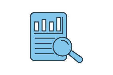 Anket veri simgesi. Anketle ilgili ikon. Düz çizgi simgesi tarzı. Basit vektör tasarımı düzenlenebilir