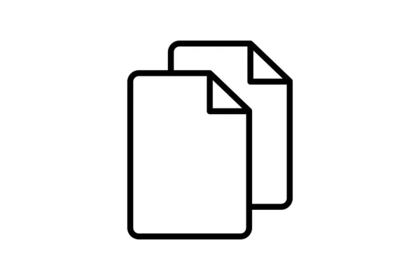 Doppeltes Symbol Geeignet Für Websitedesign App Benutzeroberflächen Zeilensymbolstil Einfaches Vektordesign — Stockvektor