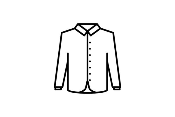 Camisa Botão Ícone Ícone Relacionado Conjunto Ícones Roupas Estilo Ícone — Vetor de Stock