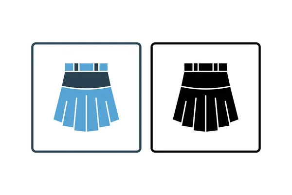 Rock Ikone Ikone Zusammenhang Mit Kleidungssymbolen Solider Ikonenstil Einfaches Vektordesign — Stockvektor