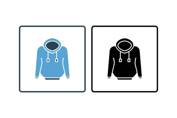 Sweatshirt Icon Ikone Zusammenhang Mit Kleidungssymbolen Solider Ikonenstil Einfaches Vektordesign — Stockvektor