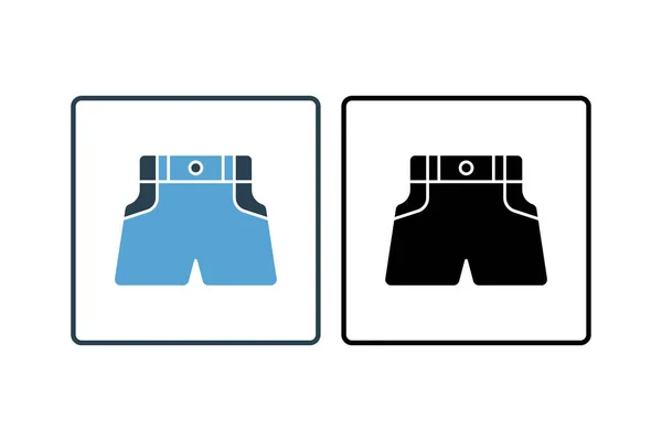 Shorts Heels Icon Ikone Zusammenhang Mit Kleidungssymbolen Solider Ikonenstil Einfaches — Stockvektor