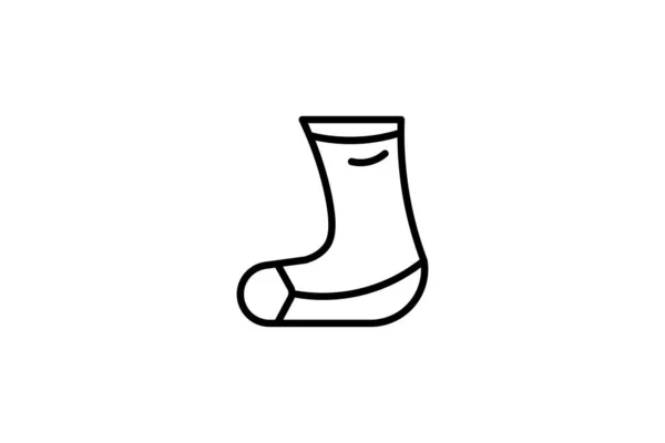 Піктограма Шкарпеток Піктограма Пов Язана Набором Піктограм Одягу Стиль Лінії — стоковий вектор