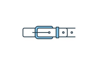 Kemer Simgesi. Kıyafetlerle ilgili ikon. Web sitesi tasarımı, uygulama, kullanıcı arayüzleri için uygun. çizgi simgesi tarzı. Basit vektör tasarımı düzenlenebilir