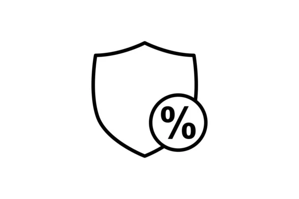 Ikona Bezpiecznej Pożyczki Ikona Związana Kredytem Pożyczką Nadaje Się Projektowania — Wektor stockowy