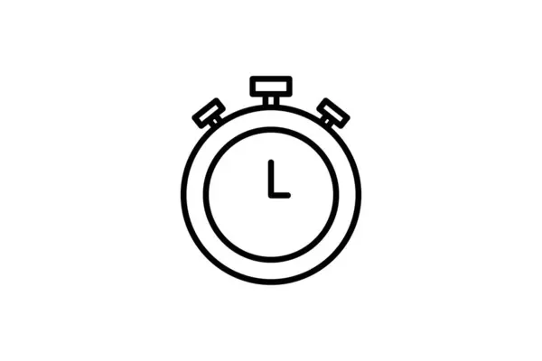 Stopwatch Icon Icon Related Time Management Suitable Web Site Design — Stock Vector