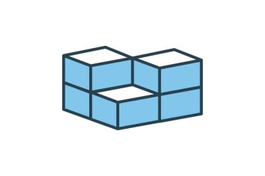 Yığın Paketleri. Teslimatla ilgili simge. Web sitesi tasarımı, uygulama ve kullanıcı arayüzleri için uygun. Düz çizgi simgesi tarzı. Basit vektör tasarımı düzenlenebilir