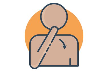 İşaret dili için teşekkürler. Çeşitli ellerle işaret dilinde teşekkür ederim. Minnettarlığımı iletiyorum. Düz çizgi simgesi tarzı. element illüstrasyonu