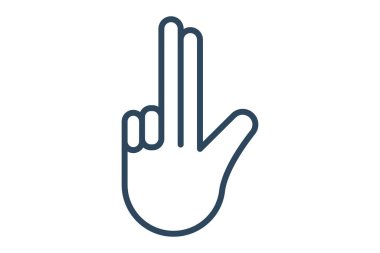 İşaret dili yok. Negatif. Farklı ellerle giriş yok. Anlaşmazlığı simgeliyor. çizgi simgesi tarzı. element illüstrasyonu