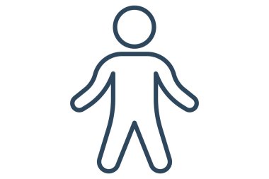 Yoga ikonu. Ayaktayken meditasyon. Sağlık ve beden eğitimi ikonu. çizgi simgesi tarzı. element illüstrasyonu.