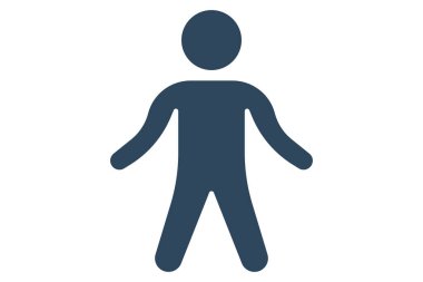 Yoga ikonu. Ayaktayken meditasyon. Sağlık ve beden eğitimi ikonu. Katı ikon tarzı. element illüstrasyonu.