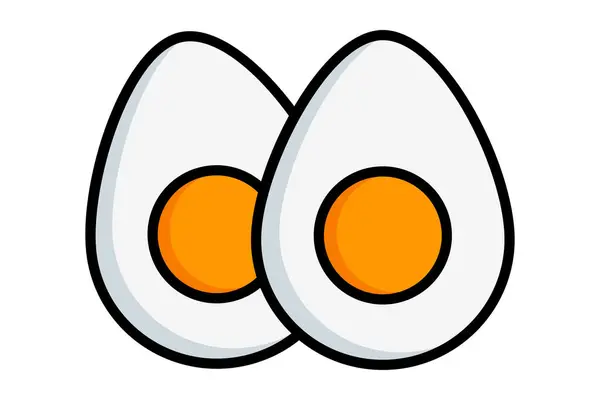 stock vector Egg icon. icon related to protein source, meal planning, food. colored outline icon style. nutrition elements vector illustration