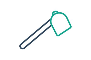 Çapa simgesi. çizgi simgesi tarzı. Bahçıvanlıkla ilgili bir ikon. Bahçe araçları element vektör illüstrasyonu