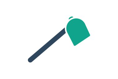 Çapa simgesi. Katı ikon tarzı. Bahçıvanlıkla ilgili bir ikon. Bahçe araçları element vektör illüstrasyonu