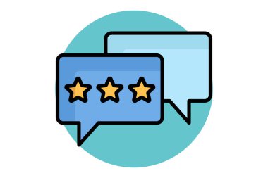 Beğeni simgesi. Renkli taslak simge biçimi. Dijital pazarlama ile ilgili bir simge. iş ögeleri vektör illüstrasyonu