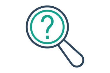 İpucu simgesi. çizgi simgesi tarzı. kanun unsurları vektör illüstrasyonu